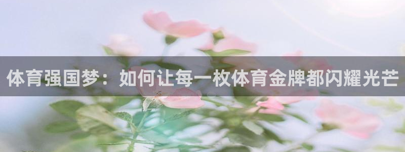 鼎天国际入口：体育强国梦：如何让每一枚体育金牌都闪耀光芒