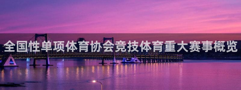 鼎天国际网站官网入口：全国性单项体育协会竞技体育重大赛事概览
